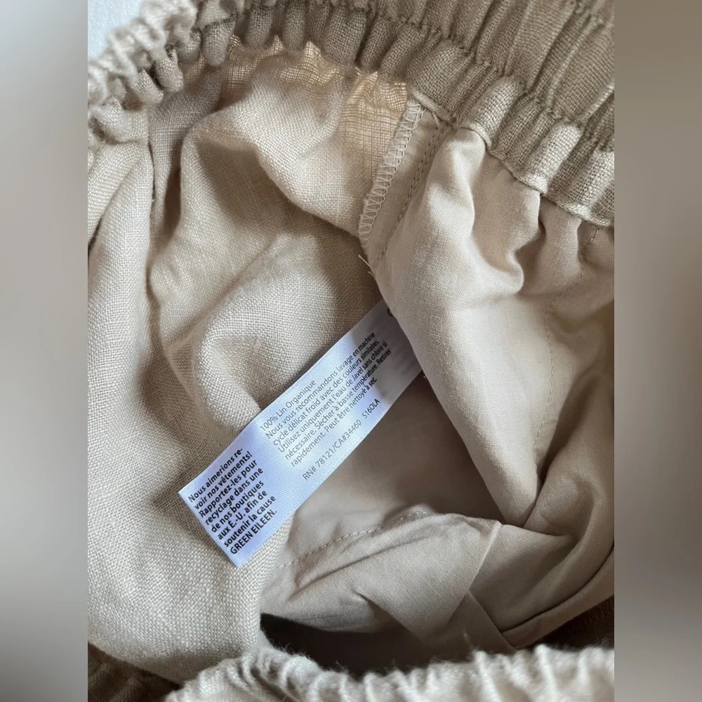 NWOT Elieen Fisher 100% Organic Linen Two Piece, top and pant - Picture 7 of 12